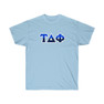 Tau Delta Phi Two Toned Greek Lettered T-shirts