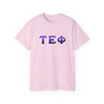 Tau Epsilon Phi Two Toned Greek Lettered T-shirts