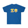 Zeta Psi Two Toned Greek Lettered T-shirts