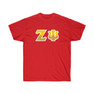 Zeta Psi Two Toned Greek Lettered T-shirts