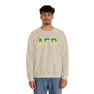 Alpha Gamma Rho Two Toned Greek Lettered Crewneck Sweatshirts