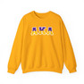 Alpha Kappa Lambda Two Toned Greek Lettered Crewneck Sweatshirts