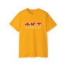 Phi Kappa Tau Two Toned Greek Lettered T-shirts