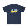 Delta Phi Two Toned Greek Lettered T-shirts