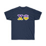 Chi Psi Two Toned Greek Lettered T-shirts