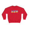 Alpha Kappa Psi Two Toned Greek Lettered Crewneck Sweatshirts