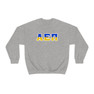 Alpha Epsilon Pi Two Toned Greek Lettered Crewneck Sweatshirts