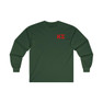 Printify Kappa Sigma Forest Green World Famous Crest Ultra Cotton Long Sleeve Tee 