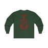 Printify Kappa Sigma Forest Green World Famous Crest Ultra Cotton Long Sleeve Tee 