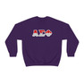 Alpha Sigma Phi Two Toned Greek Lettered Crewneck Sweatshirts