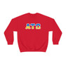 Alpha Tau Omega Two Toned Greek Lettered Crewneck Sweatshirts