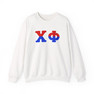Chi Phi Two Toned Greek Lettered Crewneck Sweatshirts
