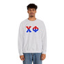 Chi Phi Two Toned Greek Lettered Crewneck Sweatshirts