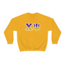 Chi Psi Two Toned Greek Lettered Crewneck Sweatshirts