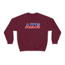 Delta Kappa Epsilon Two Toned Greek Lettered Crewneck Sweatshirts