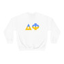 Delta Phi Two Toned Greek Lettered Crewneck Sweatshirts