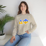 Delta Phi Two Toned Greek Lettered Crewneck Sweatshirts