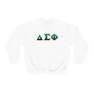 Delta Sigma Phi Two Toned Greek Lettered Crewneck Sweatshirts