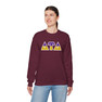Delta Tau Delta Two Toned Greek Lettered Crewneck Sweatshirts