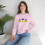 Delta Tau Delta Two Toned Greek Lettered Crewneck Sweatshirts