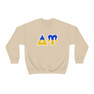 Delta Upsilon Two Toned Greek Lettered Crewneck Sweatshirts