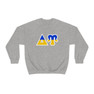 Delta Upsilon Two Toned Greek Lettered Crewneck Sweatshirts