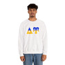 Delta Upsilon Two Toned Greek Lettered Crewneck Sweatshirts