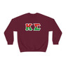 Kappa Sigma Two Toned Greek Lettered Crewneck Sweatshirts