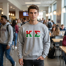 Kappa Sigma Two Toned Greek Lettered Crewneck Sweatshirts