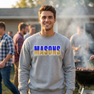 Mason Two Toned Greek Lettered Crewneck Sweatshirts