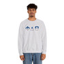 Phi Delta Theta Two Toned Greek Lettered Crewneck Sweatshirts