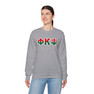 Phi Kappa Psi Two Toned Greek Lettered Crewneck Sweatshirts