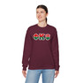 Phi Kappa Psi Two Toned Greek Lettered Crewneck Sweatshirts