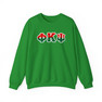 Phi Kappa Psi Two Toned Greek Lettered Crewneck Sweatshirts