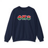 Phi Kappa Psi Two Toned Greek Lettered Crewneck Sweatshirts