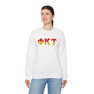 Phi Kappa Tau Two Toned Greek Lettered Crewneck Sweatshirts