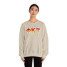 Phi Kappa Tau Two Toned Greek Lettered Crewneck Sweatshirts