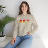 Phi Kappa Tau Two Toned Greek Lettered Crewneck Sweatshirts