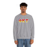 Phi Kappa Tau Two Toned Greek Lettered Crewneck Sweatshirts