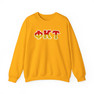 Phi Kappa Tau Two Toned Greek Lettered Crewneck Sweatshirts