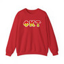 Phi Kappa Tau Two Toned Greek Lettered Crewneck Sweatshirts