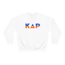 Kappa Delta Rho Two Toned Greek Lettered Crewneck Sweatshirts