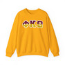 Phi Kappa Theta Two Toned Greek Lettered Crewneck Sweatshirts