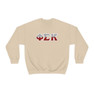 Phi Sigma Kappa Two Toned Greek Lettered Crewneck Sweatshirts