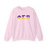 Phi Sigma Pi Two Toned Greek Lettered Crewneck Sweatshirts