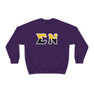 Sigma Nu Two Toned Greek Lettered Crewneck Sweatshirts