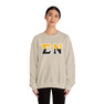 Sigma Nu Two Toned Greek Lettered Crewneck Sweatshirts