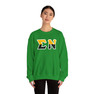 Sigma Nu Two Toned Greek Lettered Crewneck Sweatshirts