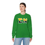 Sigma Nu Two Toned Greek Lettered Crewneck Sweatshirts