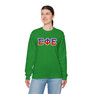 Sigma Phi Epsilon Two Toned Greek Lettered Crewneck Sweatshirts